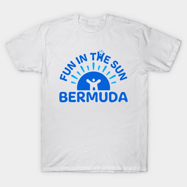 Fun In The Sun - Bermuda - Blue T-Shirt by myHappyme